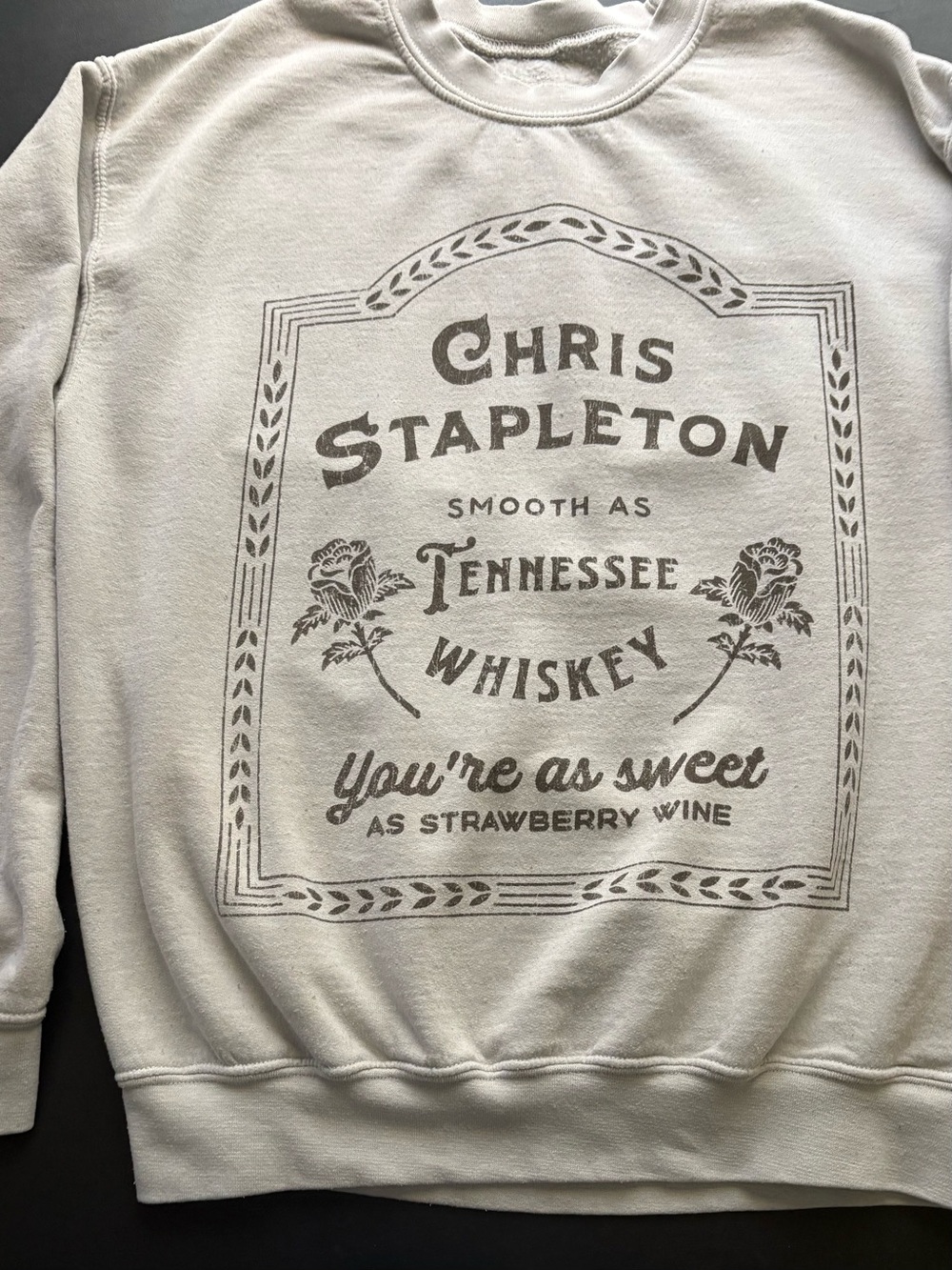 Tennessee Whiskey Graphic Sweatshirt - Light Gray